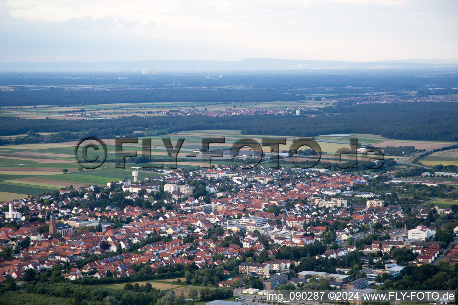 Kandel in the state Rhineland-Palatinate, Germany out of the air