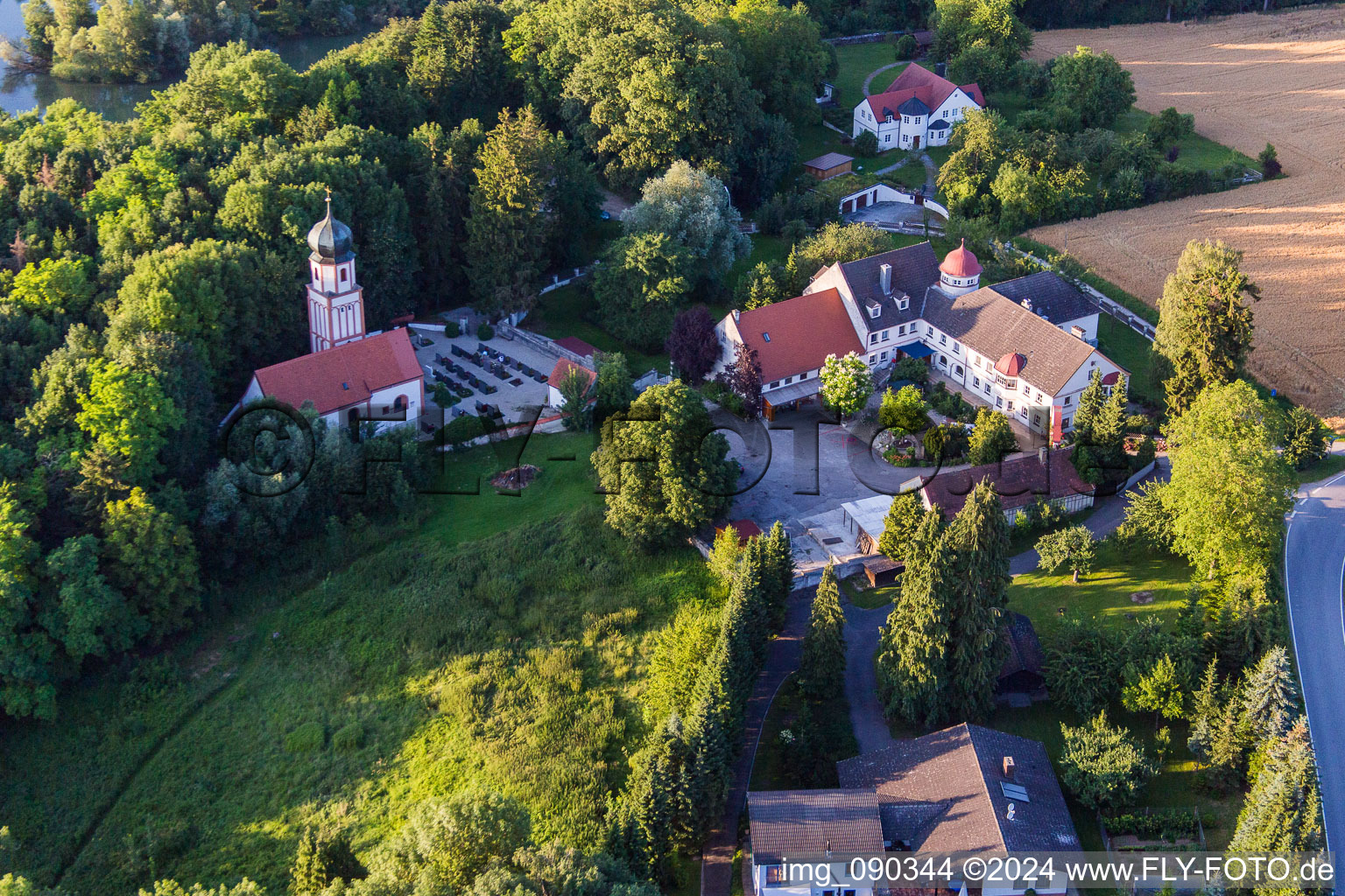 Cemetery in Bauerngasse in the district Oberframmering in Landau an der Isar in the state Bavaria, Germany