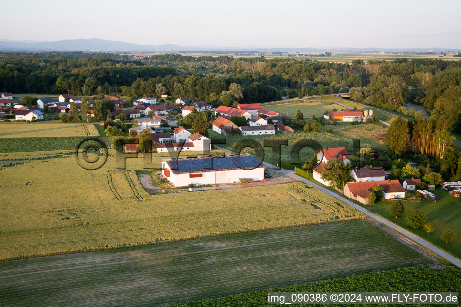 District Oberpöringermoos in Oberpöring in the state Bavaria, Germany