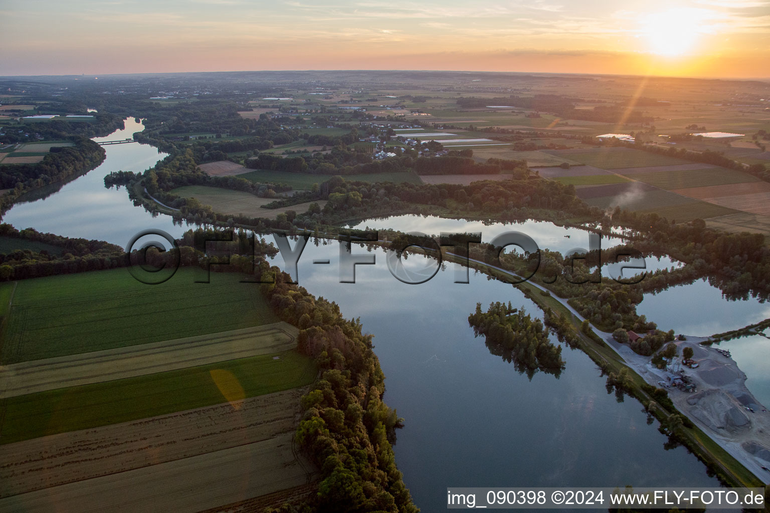 Aerial photograpy of Westerndorf in the state Bavaria, Germany