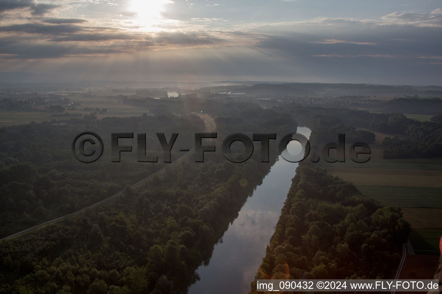 Aerial photograpy of Rosenau in the state Bavaria, Germany