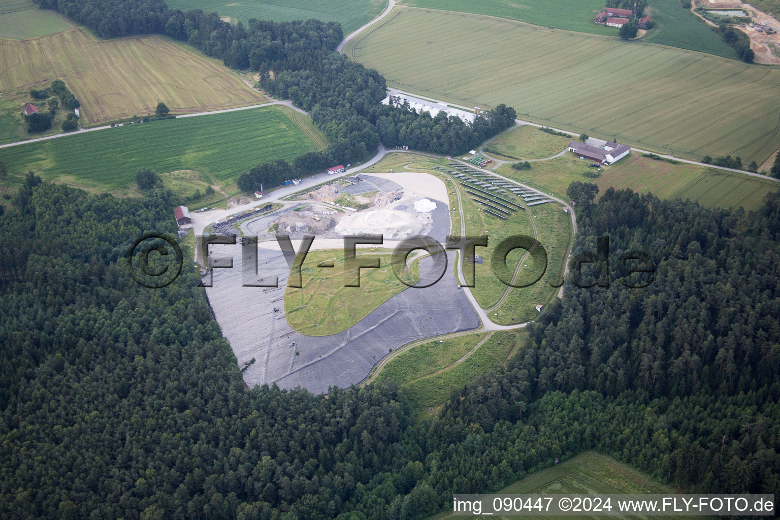 Landfill in Malgersdorf in the state Bavaria, Germany