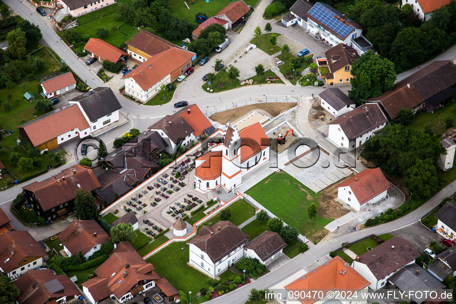 Church building in the village of in the district Rattenbach in Rimbach in the state Bavaria, Germany