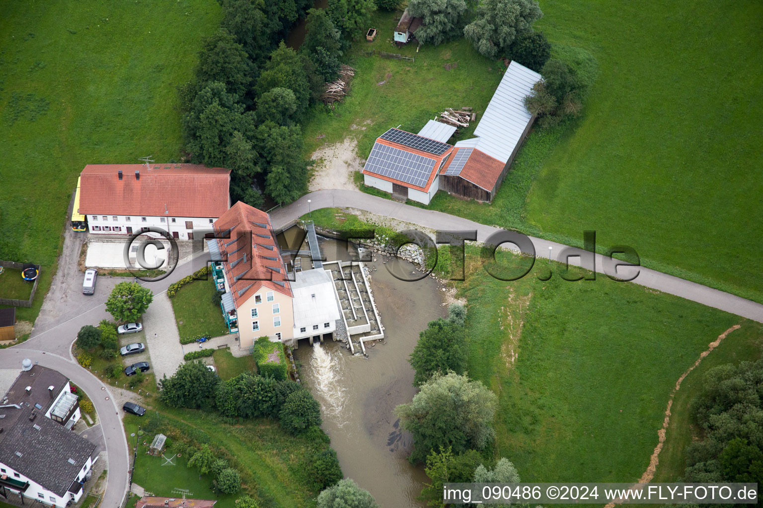 Brückenstr in Marklkofen in the state Bavaria, Germany