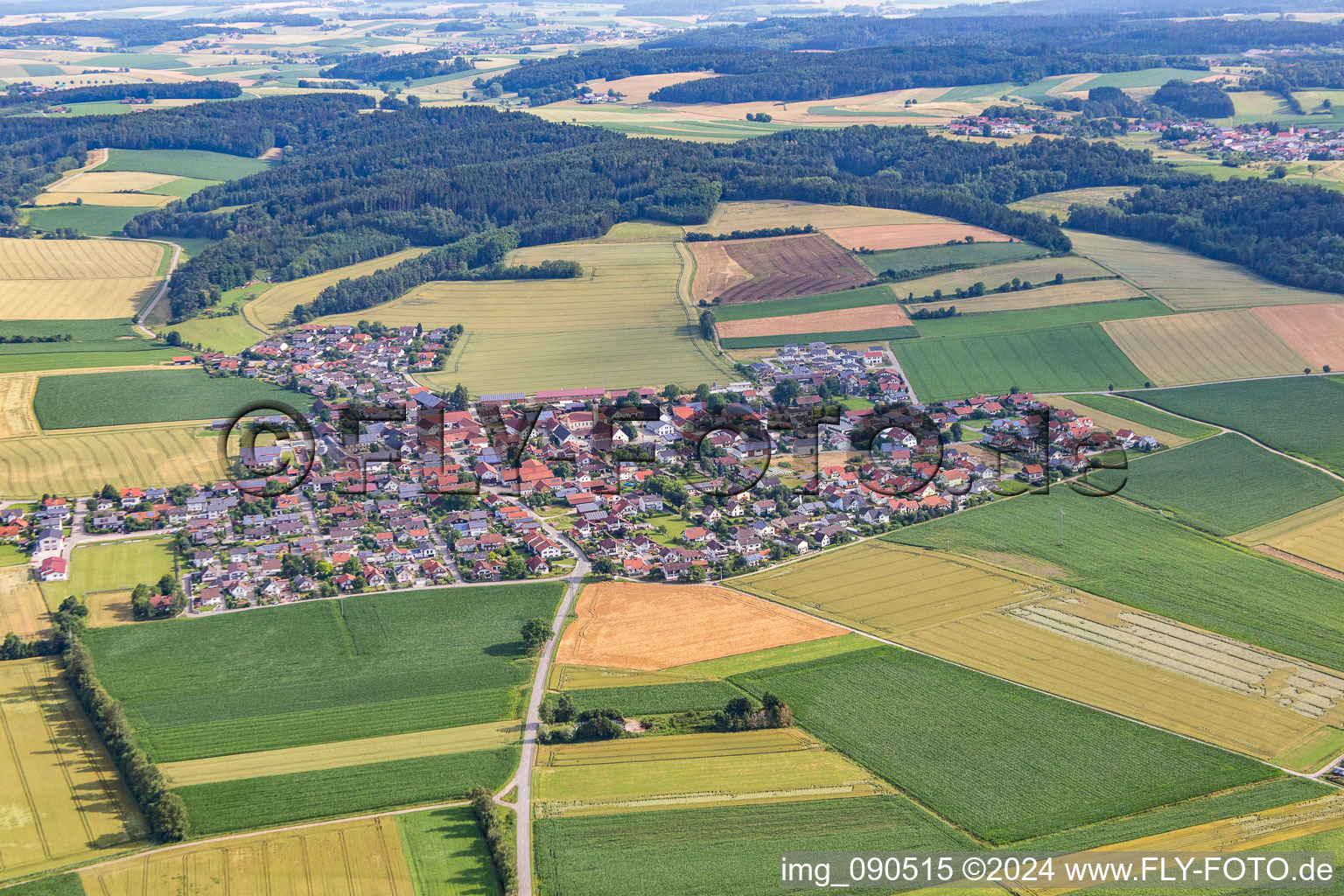 District Dornwang in Moosthenning in the state Bavaria, Germany