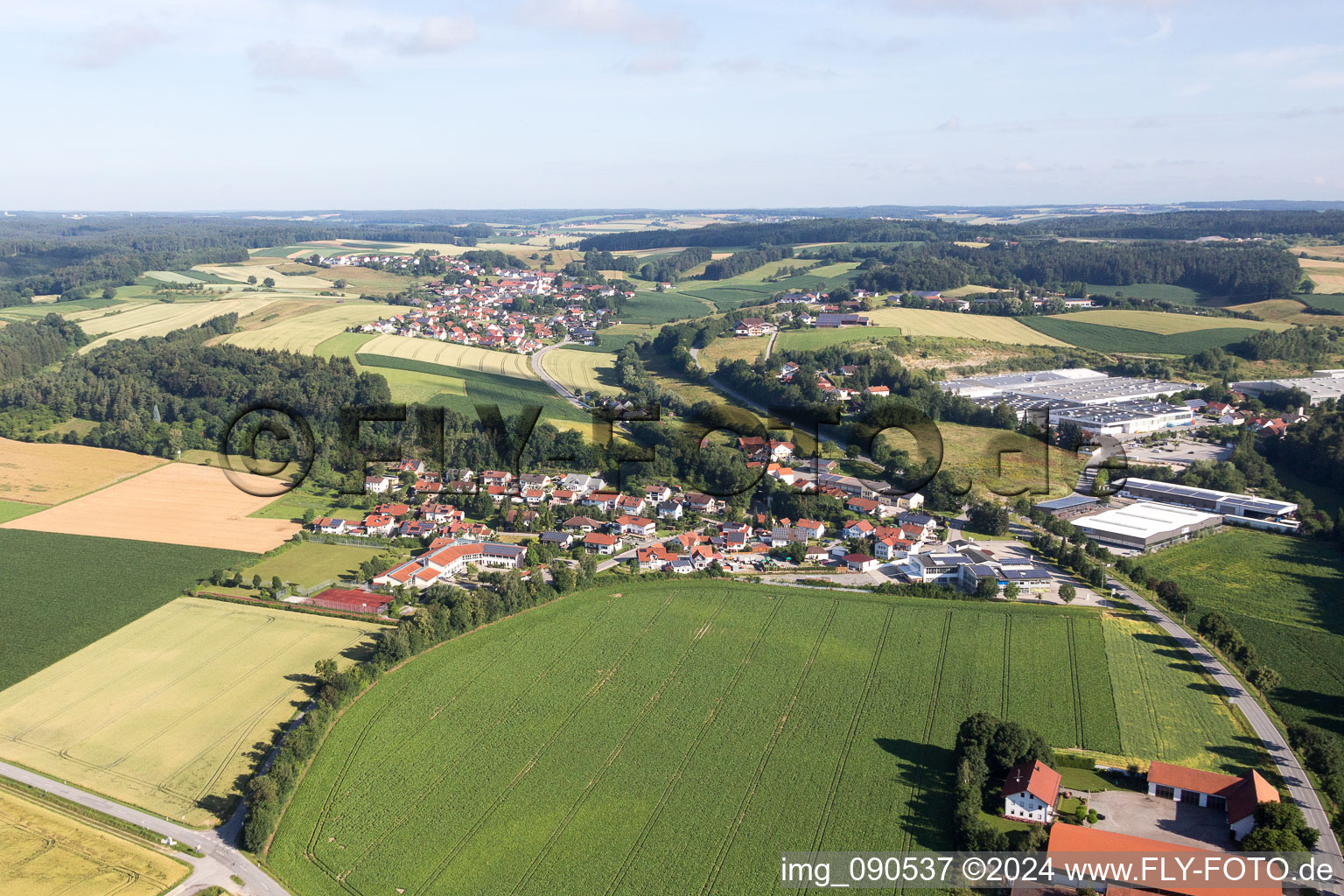 District Lengthal in Moosthenning in the state Bavaria, Germany