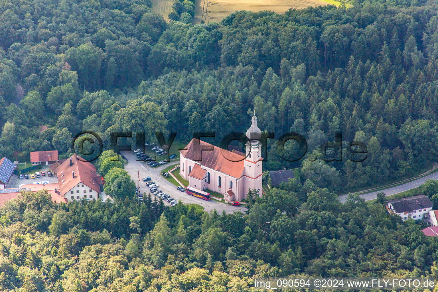 Pilgrimage Church of the Holy Trinity in the Forest in the district Rimbach in Moosthenning in the state Bavaria, Germany