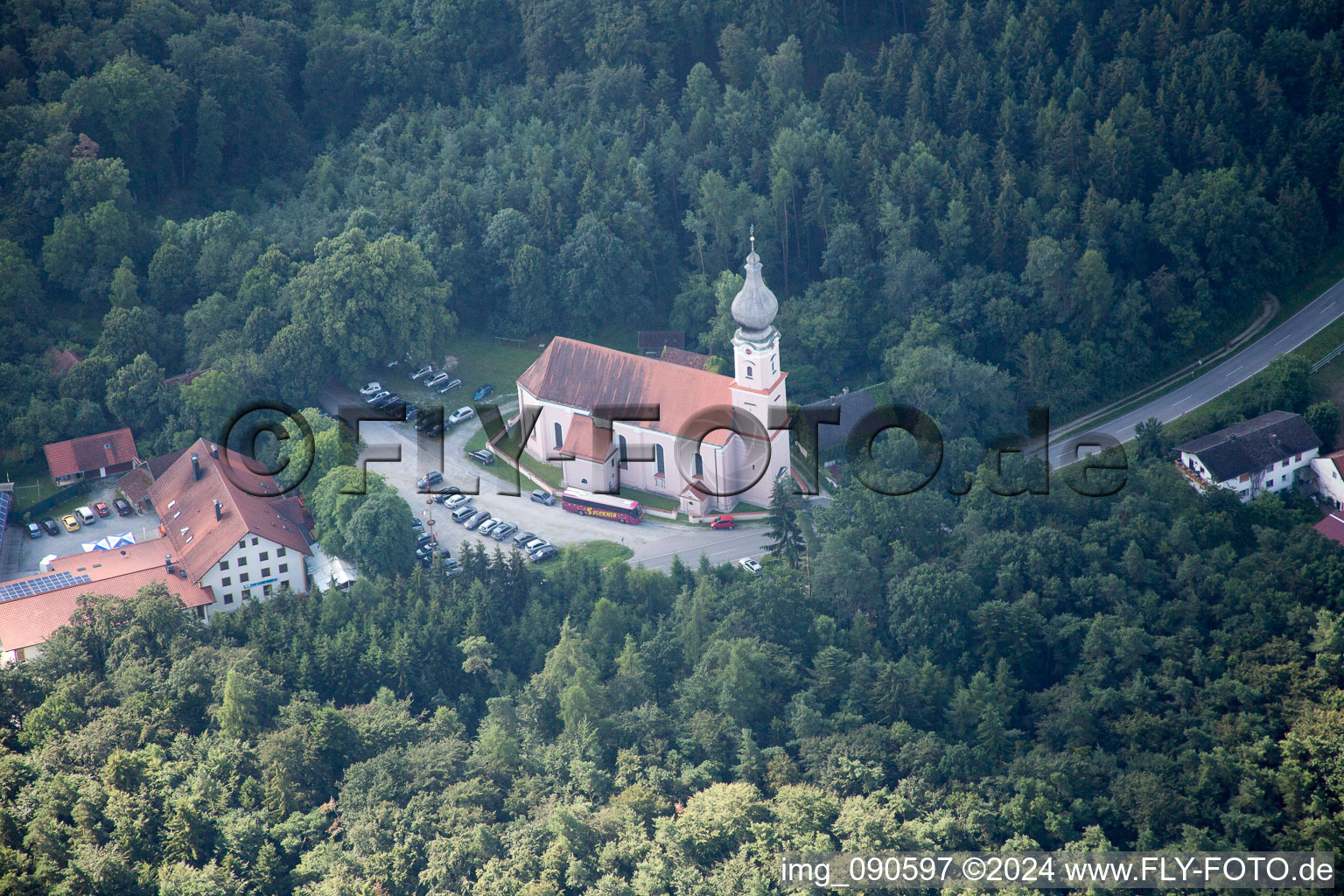 Church in the forest in the district Rimbach in Moosthenning in the state Bavaria, Germany