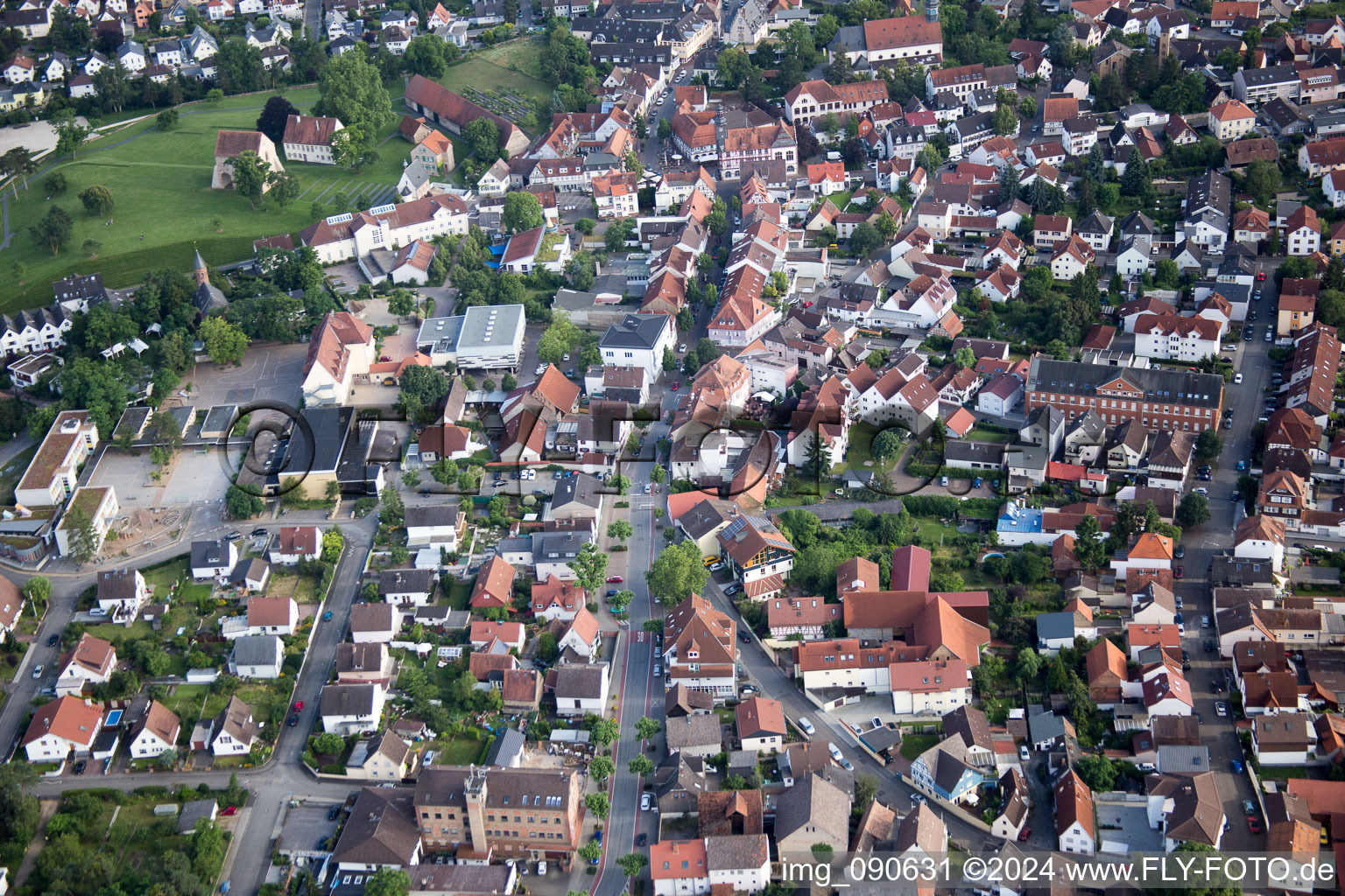 Lorsch in the state Hesse, Germany out of the air