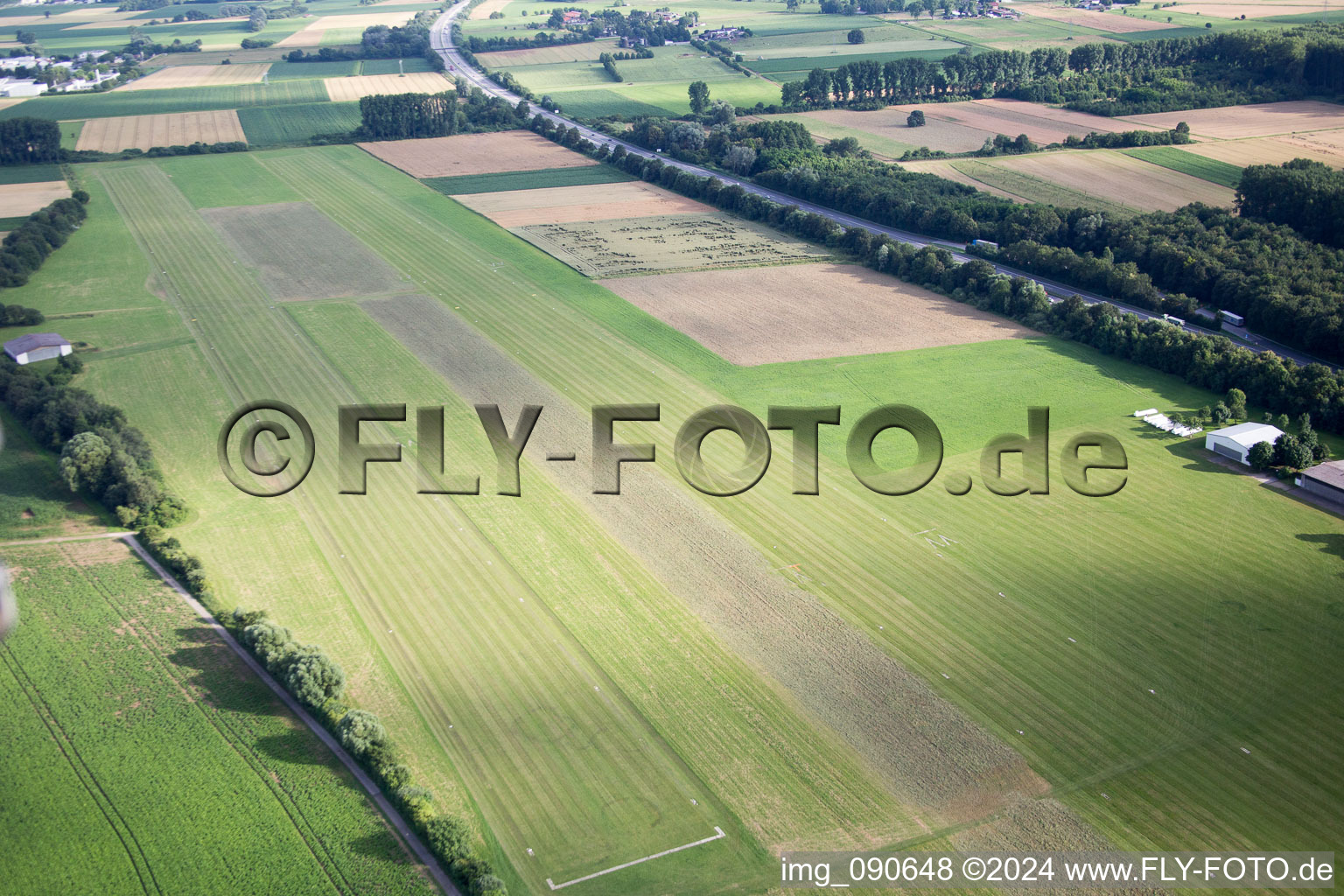 Drone image of Heppenheim in the state Hesse, Germany