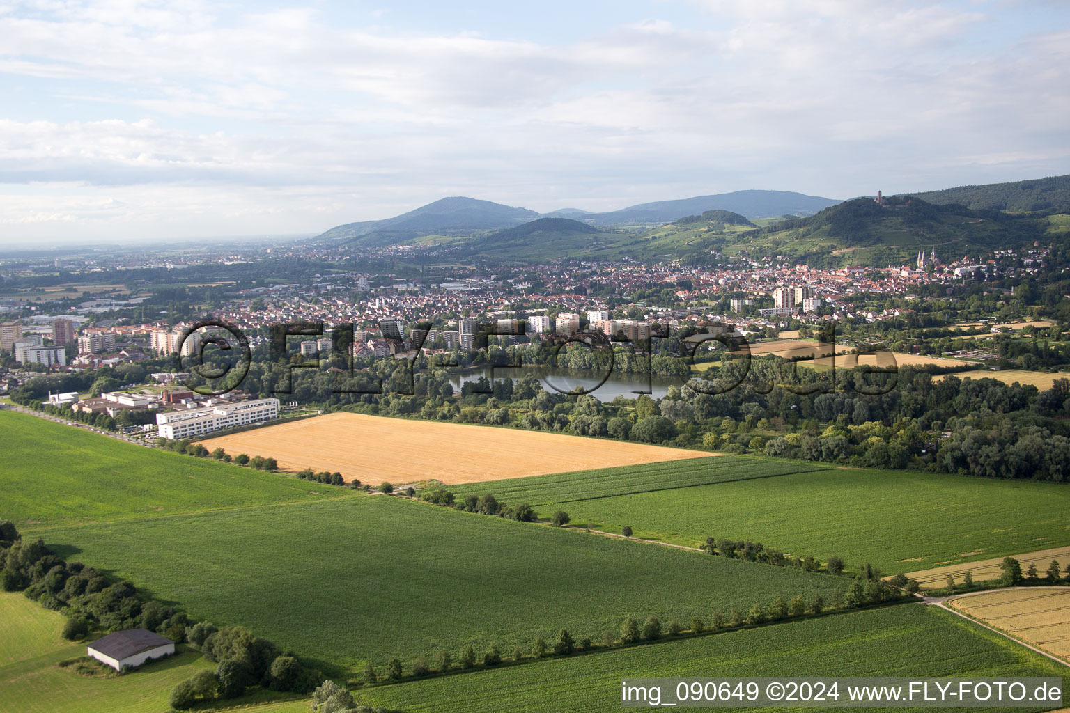 Heppenheim in the state Hesse, Germany from the drone perspective