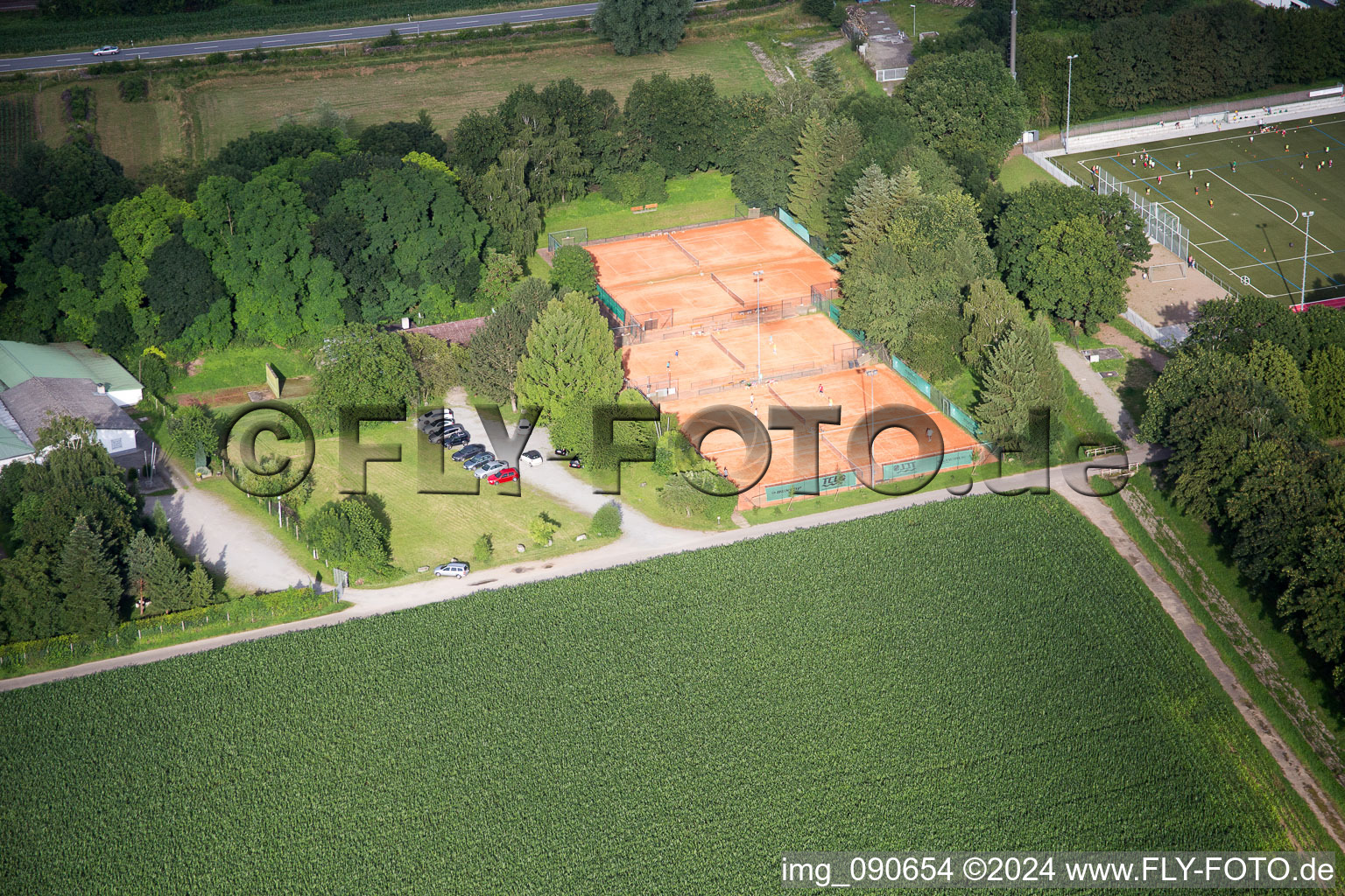 Laudenbach in the state Baden-Wuerttemberg, Germany viewn from the air