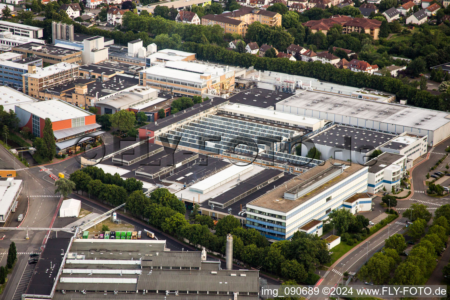 Building and production halls on the premises nora systems GmbH in Weinheim in the state Baden-Wurttemberg, Germany