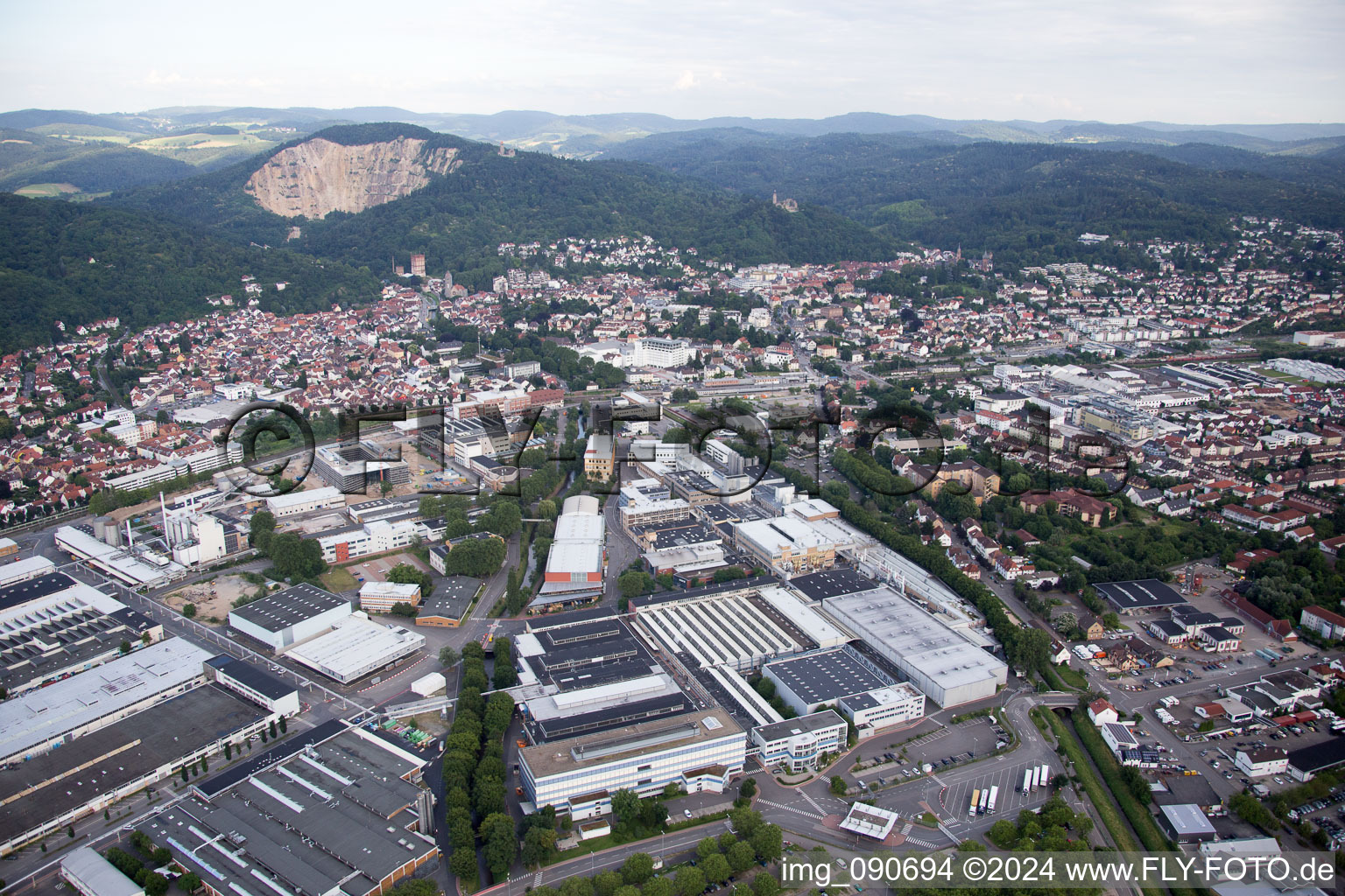 Weinheim in the state Baden-Wuerttemberg, Germany out of the air