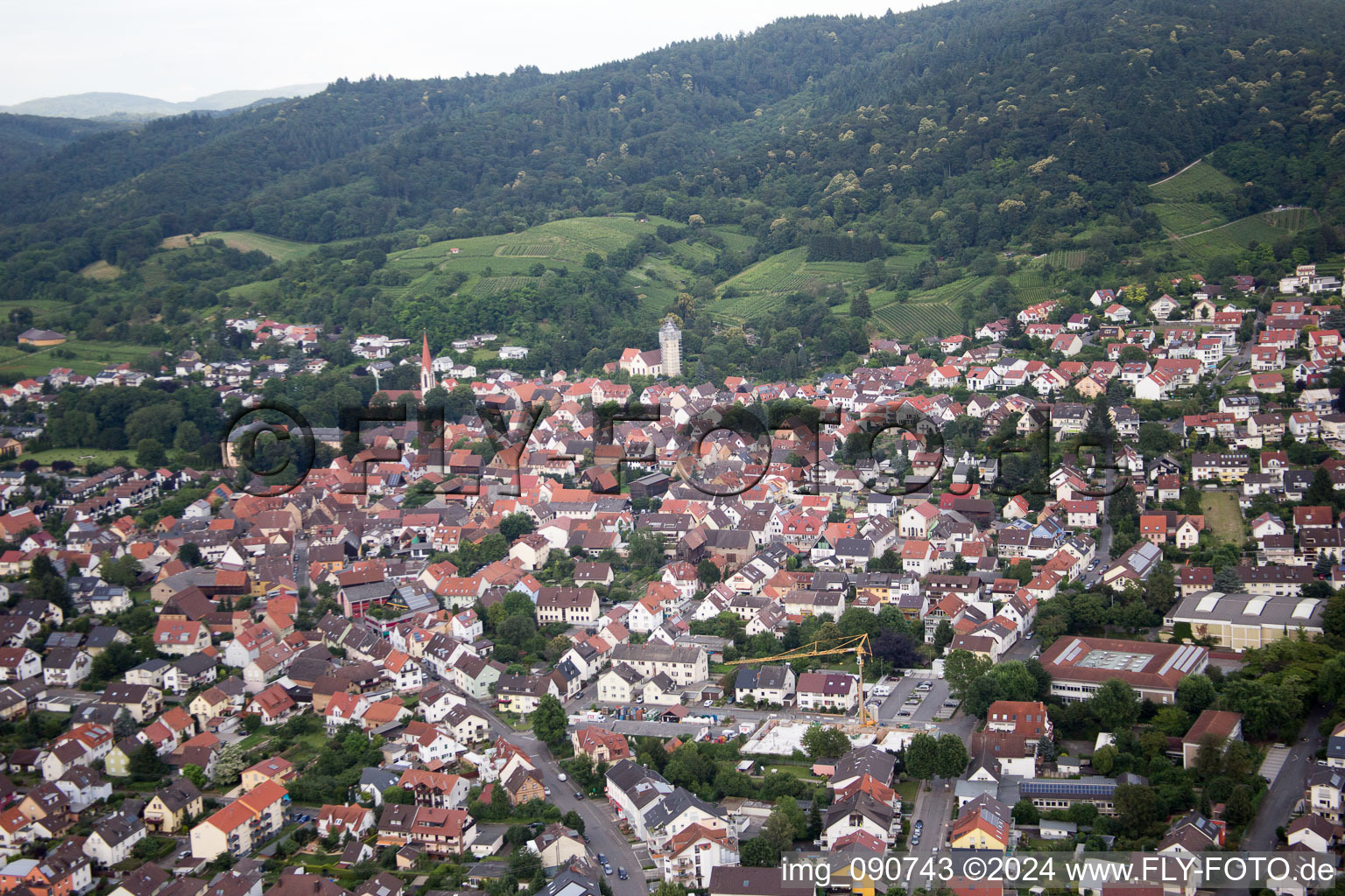 District Leutershausen in Hirschberg an der Bergstraße in the state Baden-Wuerttemberg, Germany