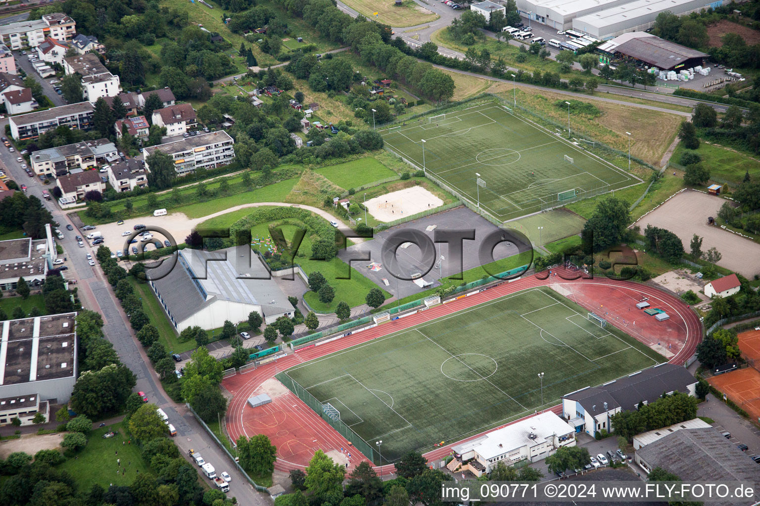 Dossenheim in the state Baden-Wuerttemberg, Germany out of the air