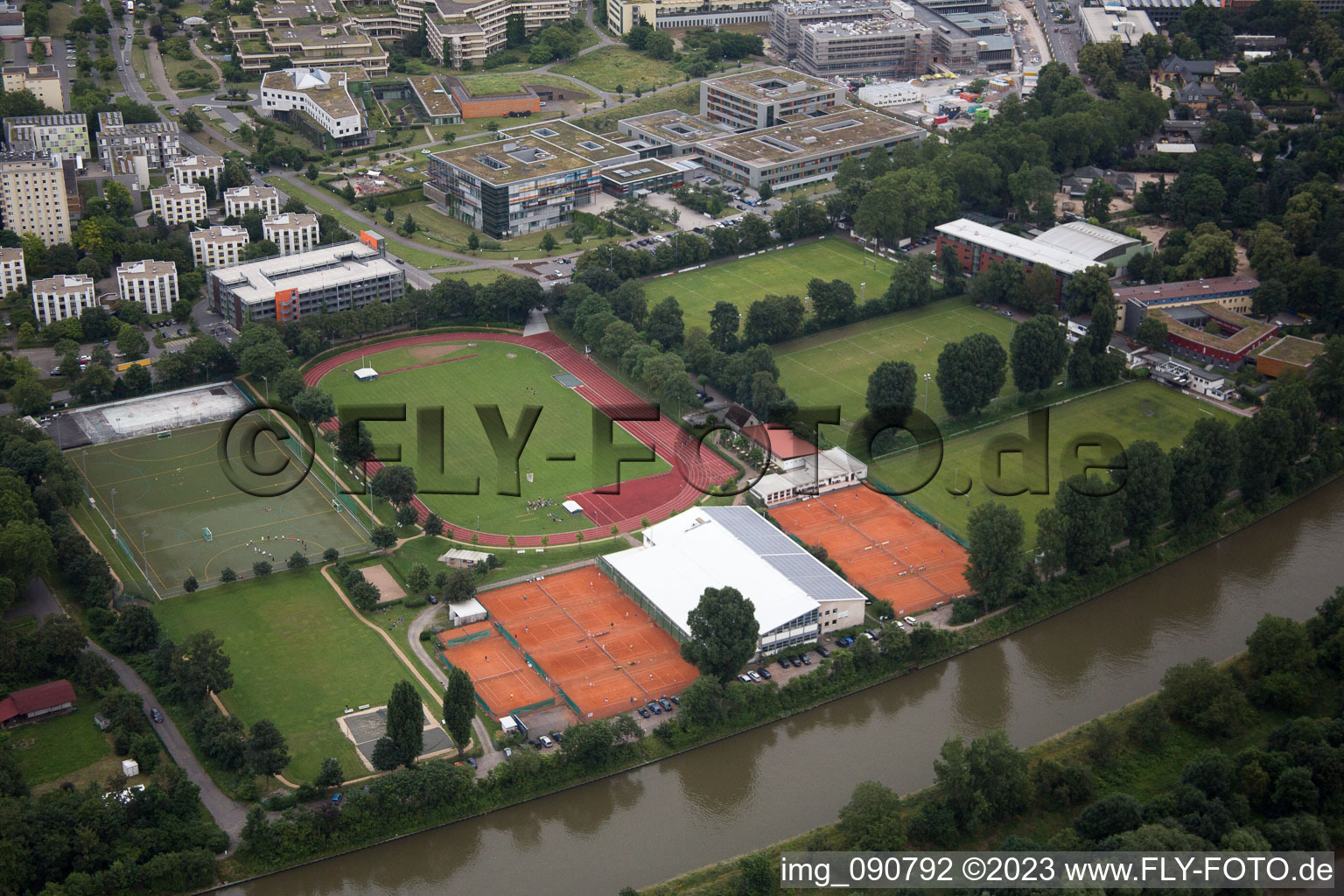 Aerial photograpy of TSG 78 Heidelberg eV in the district Klausenpfad-Süd in Heidelberg in the state Baden-Wuerttemberg, Germany