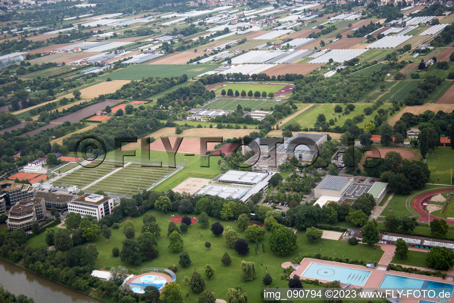 Olympic base in the district Handschuhsheimer in Heidelberg in the state Baden-Wuerttemberg, Germany