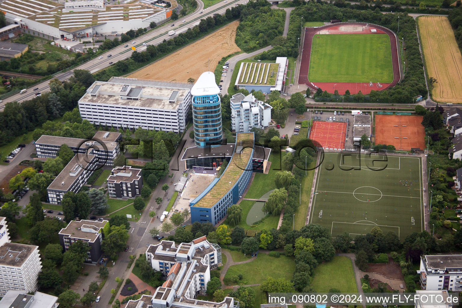 Building complex of the university SRH Hochschule Heidelberg in Heidelberg in the state Baden-Wurttemberg, Germany