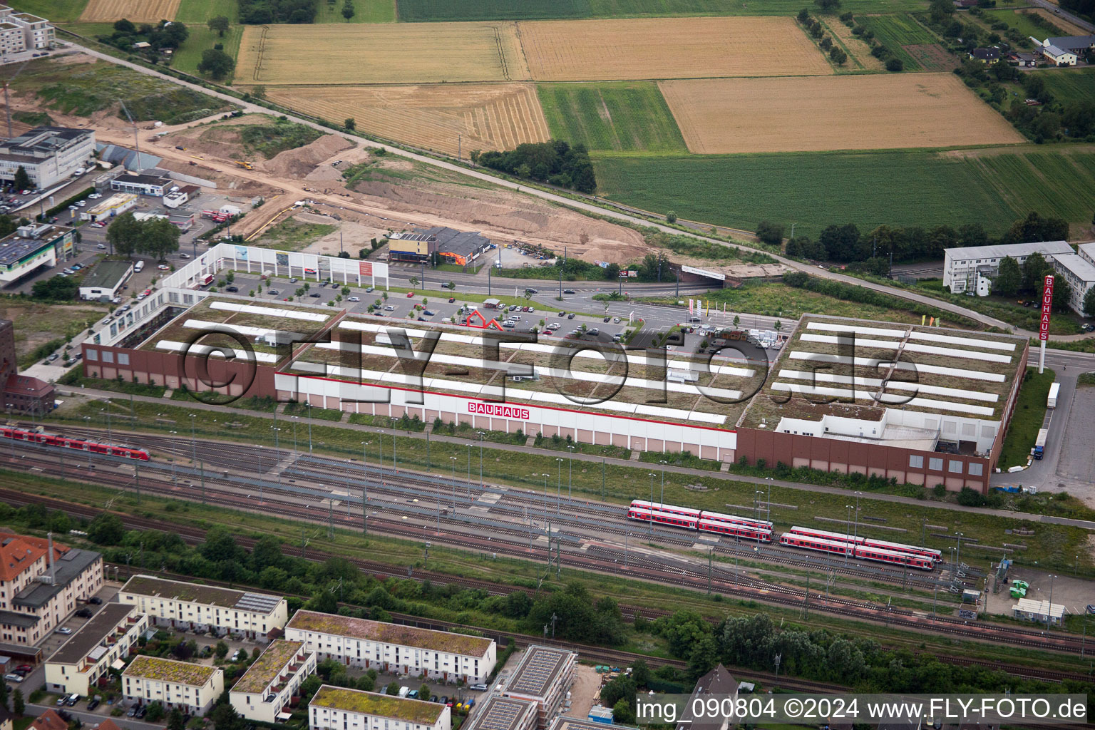 Building of the construction market of BAUHAUS Heidelberg in Heidelberg in the state Baden-Wurttemberg, Germany