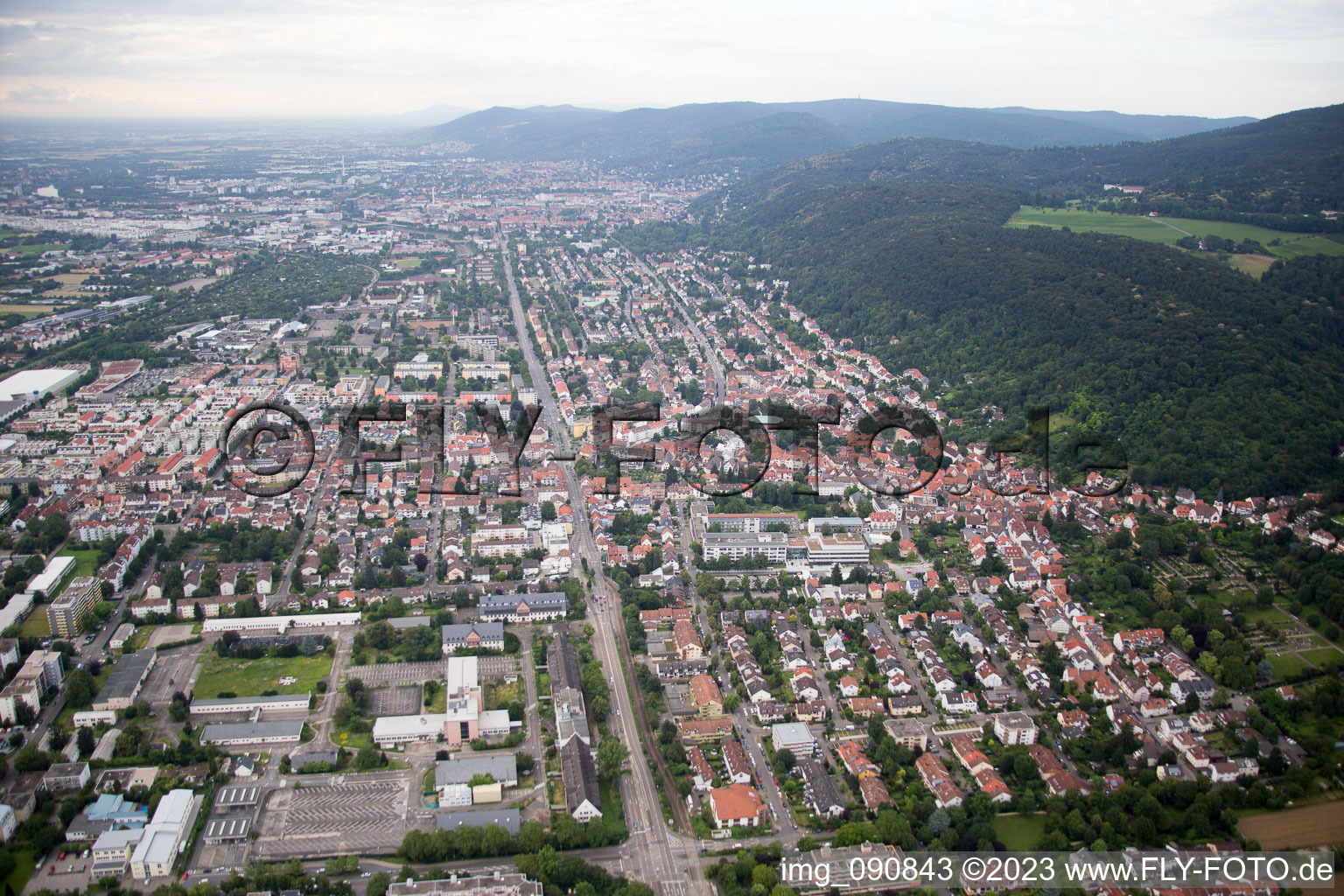 B3 Römerstr in the district Rohrbach in Heidelberg in the state Baden-Wuerttemberg, Germany