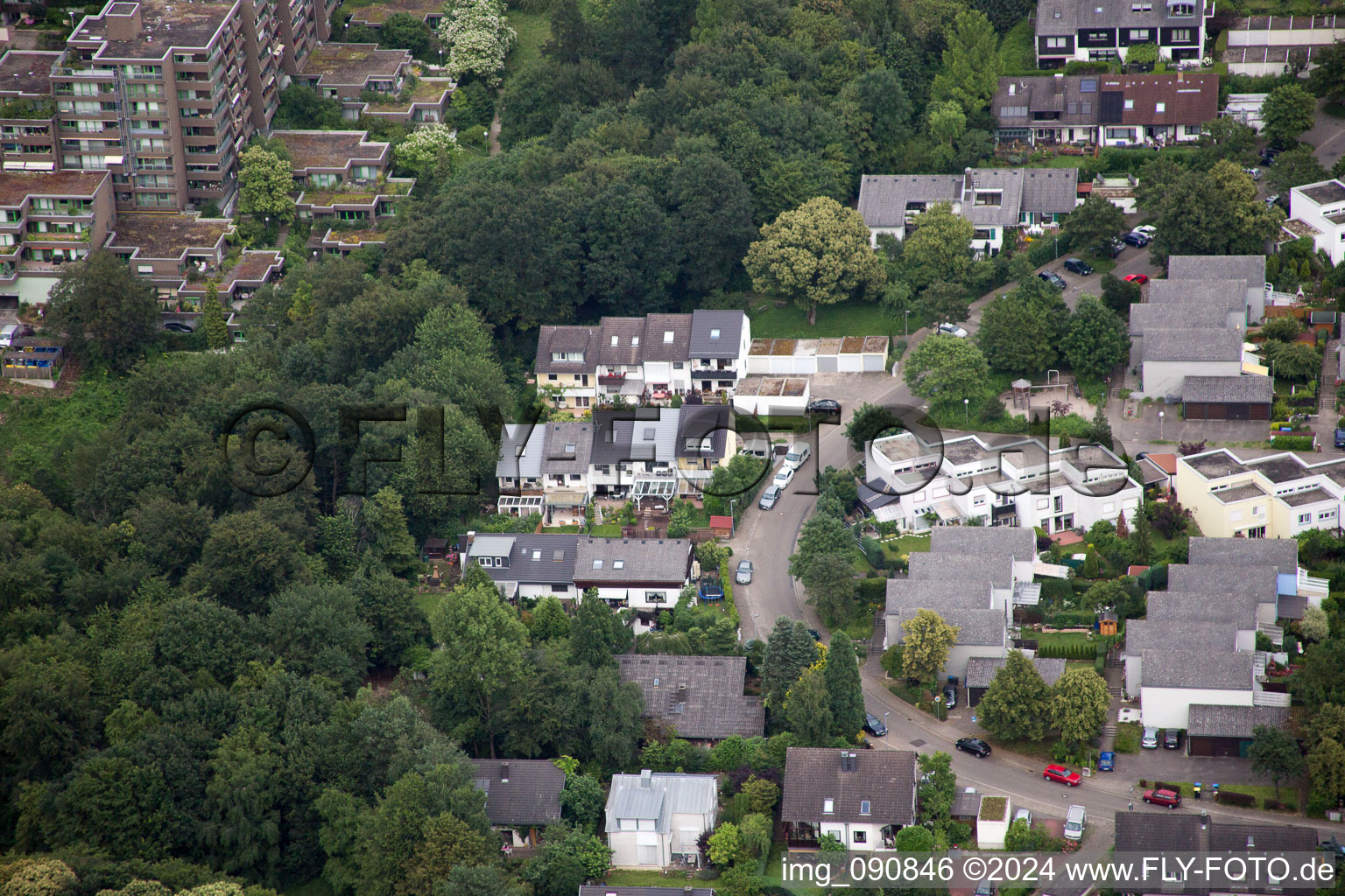 District Emmertsgrund in Heidelberg in the state Baden-Wuerttemberg, Germany