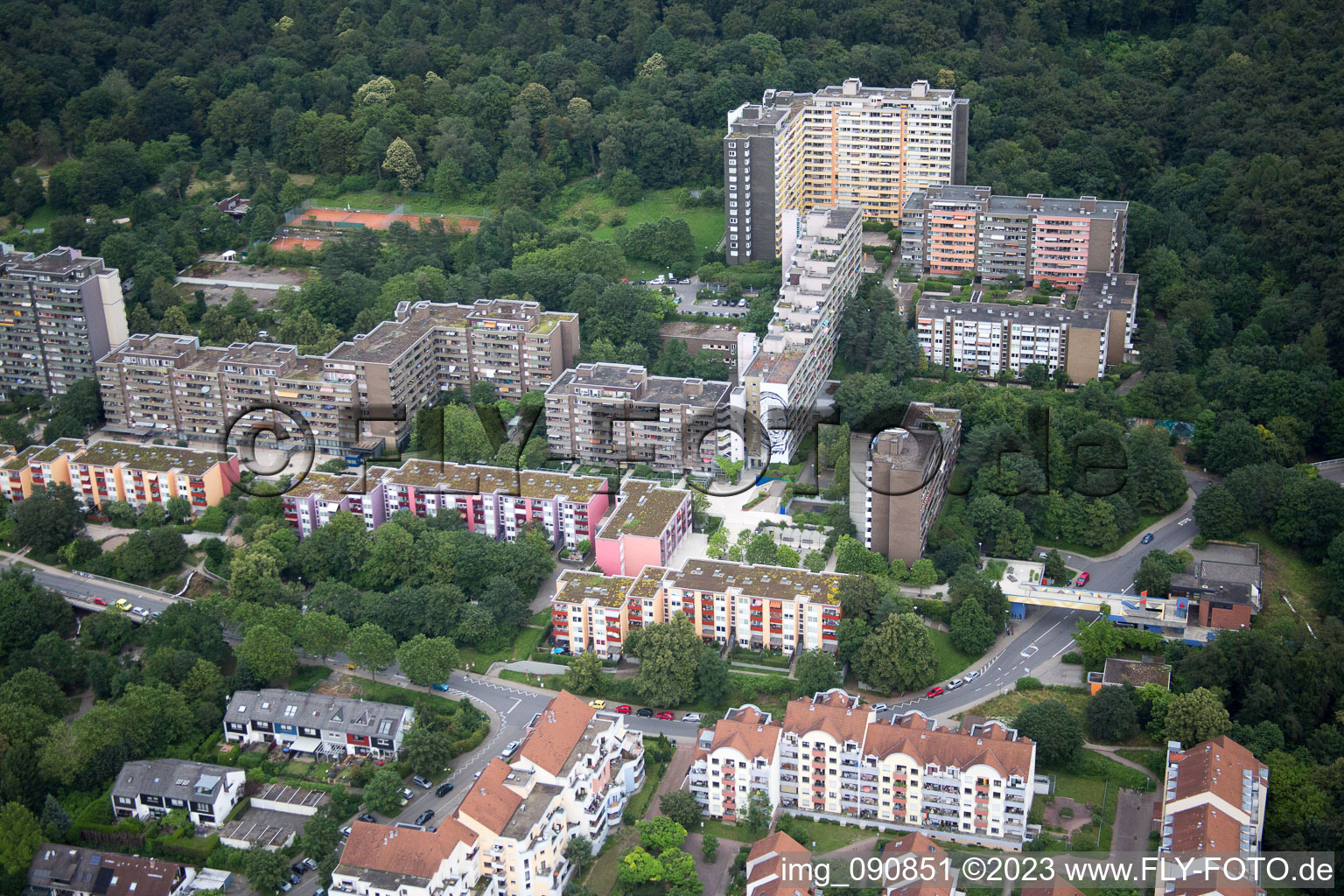 HD-Emmertsgrund in the district Emmertsgrund in Heidelberg in the state Baden-Wuerttemberg, Germany