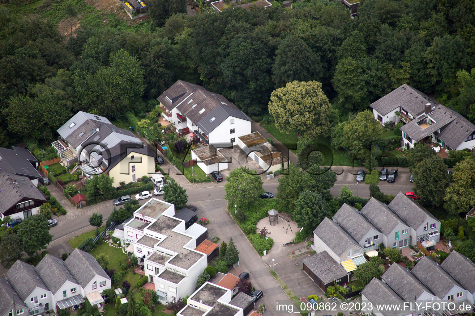 Bothestr in the district Emmertsgrund in Heidelberg in the state Baden-Wuerttemberg, Germany