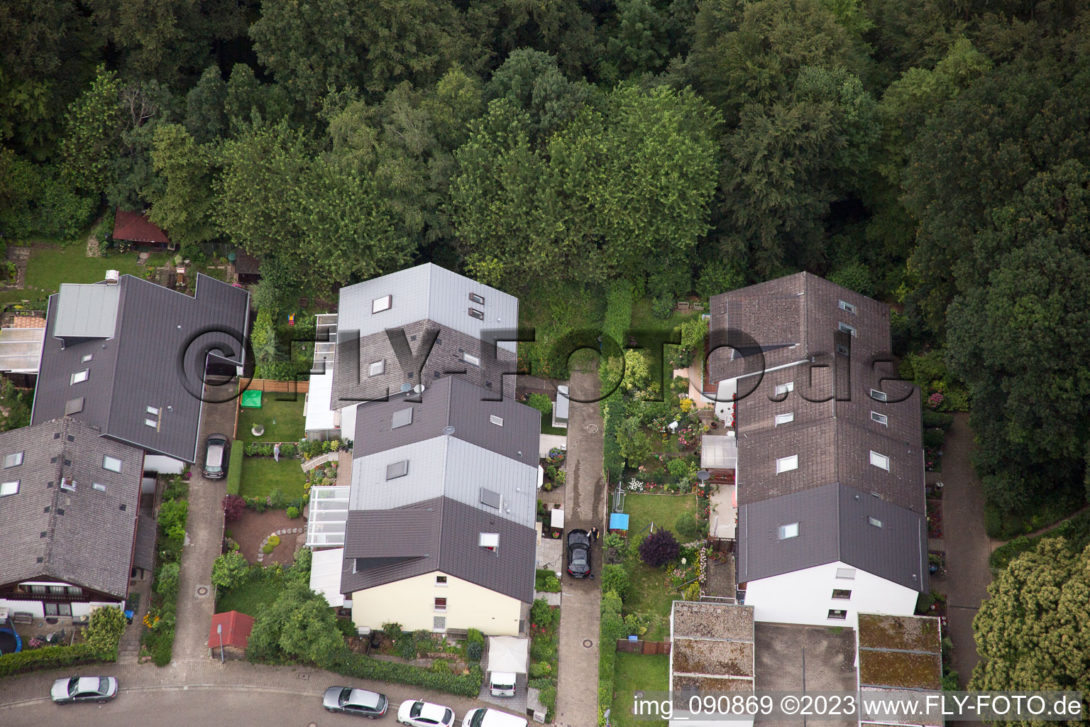 Bird's eye view of HD-Emmertsgrund in the district Emmertsgrund in Heidelberg in the state Baden-Wuerttemberg, Germany