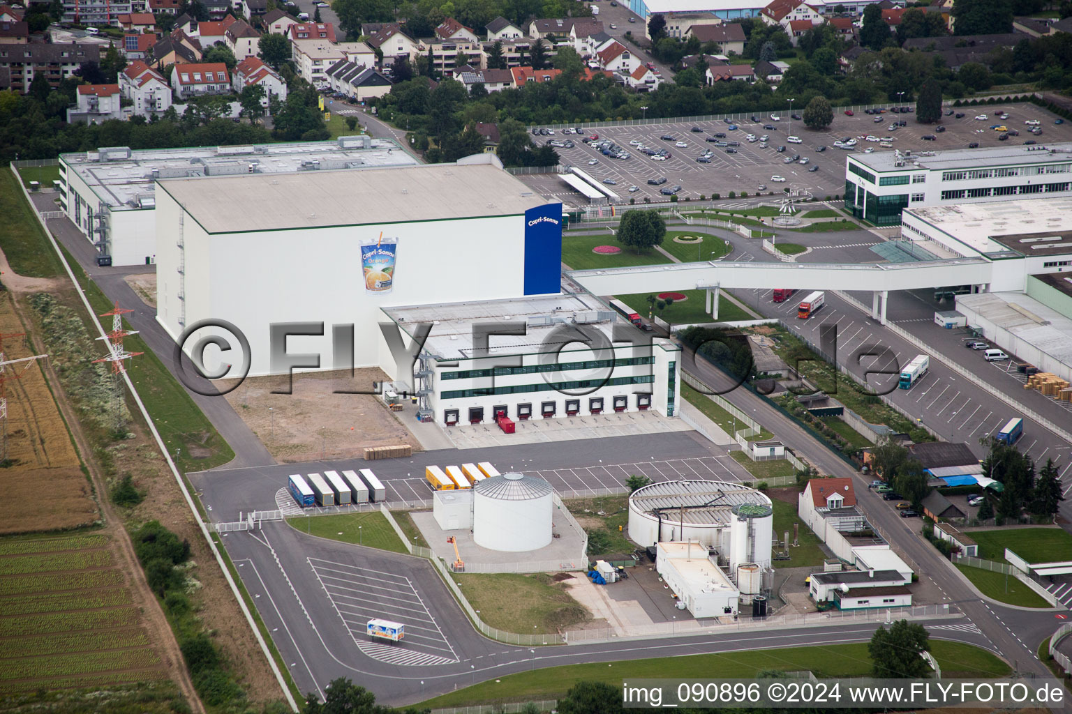 Aerial photograpy of Wild works in Eppelheim in the state Baden-Wuerttemberg, Germany