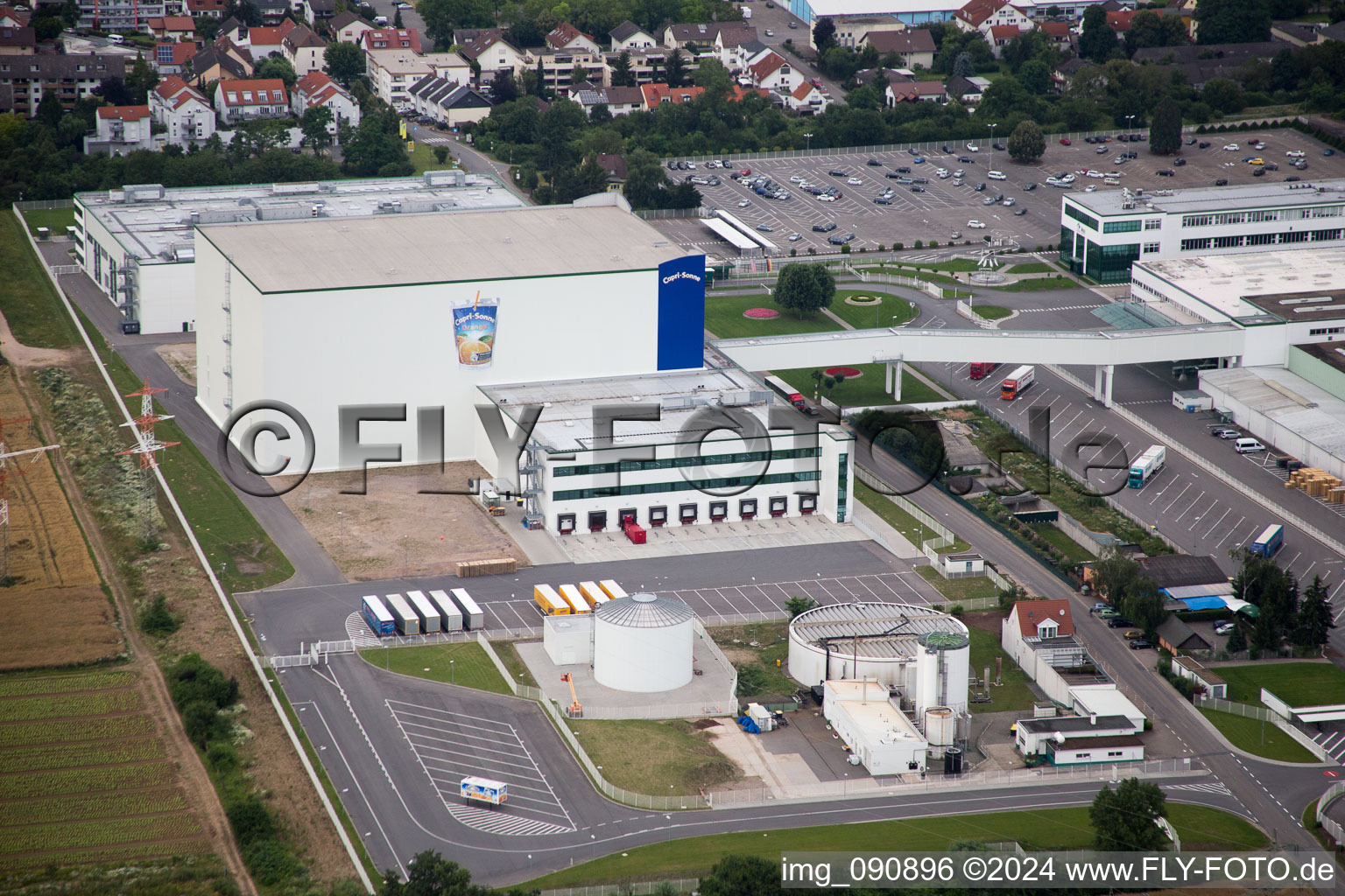 Aerial photograpy of Wild-Works in Eppelheim in the state Baden-Wuerttemberg, Germany