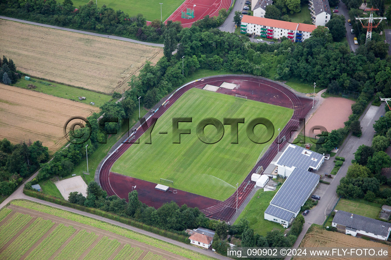 Sports field in Eppelheim in the state Baden-Wuerttemberg, Germany