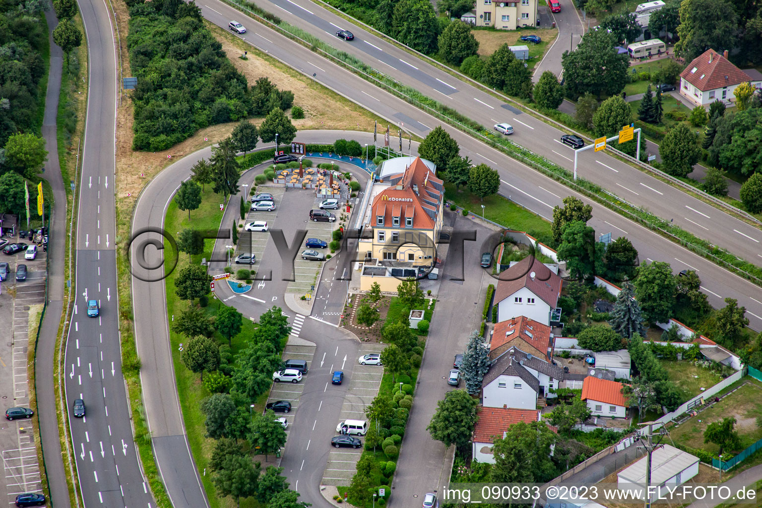 McDonald’s Restaurant in Brühl in the state Baden-Wuerttemberg, Germany