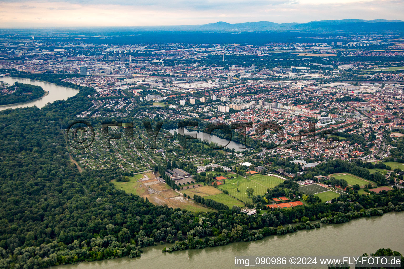 Neckarau in the district Niederfeld in Mannheim in the state Baden-Wuerttemberg, Germany