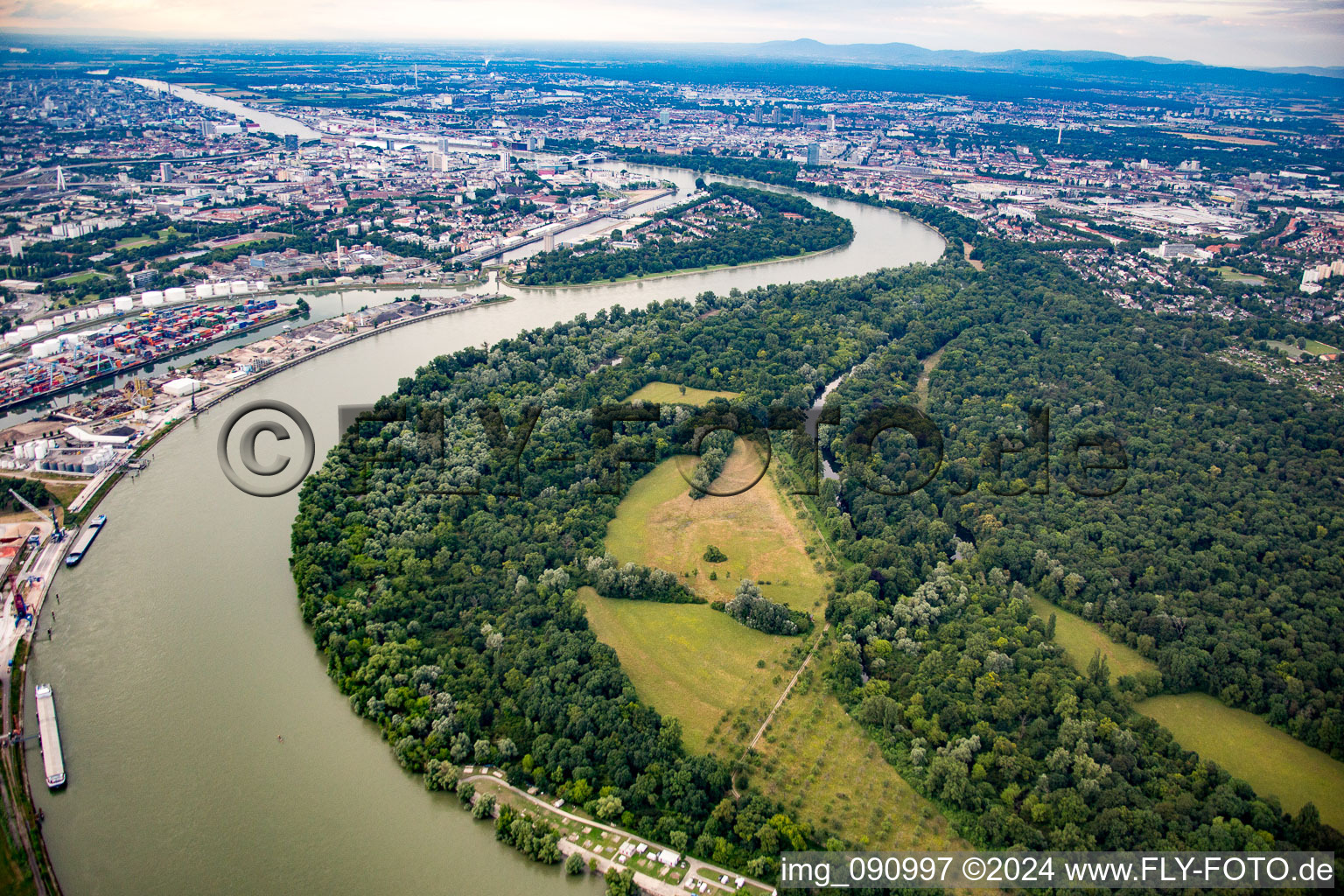 Reißinsel in the district Niederfeld in Mannheim in the state Baden-Wuerttemberg, Germany