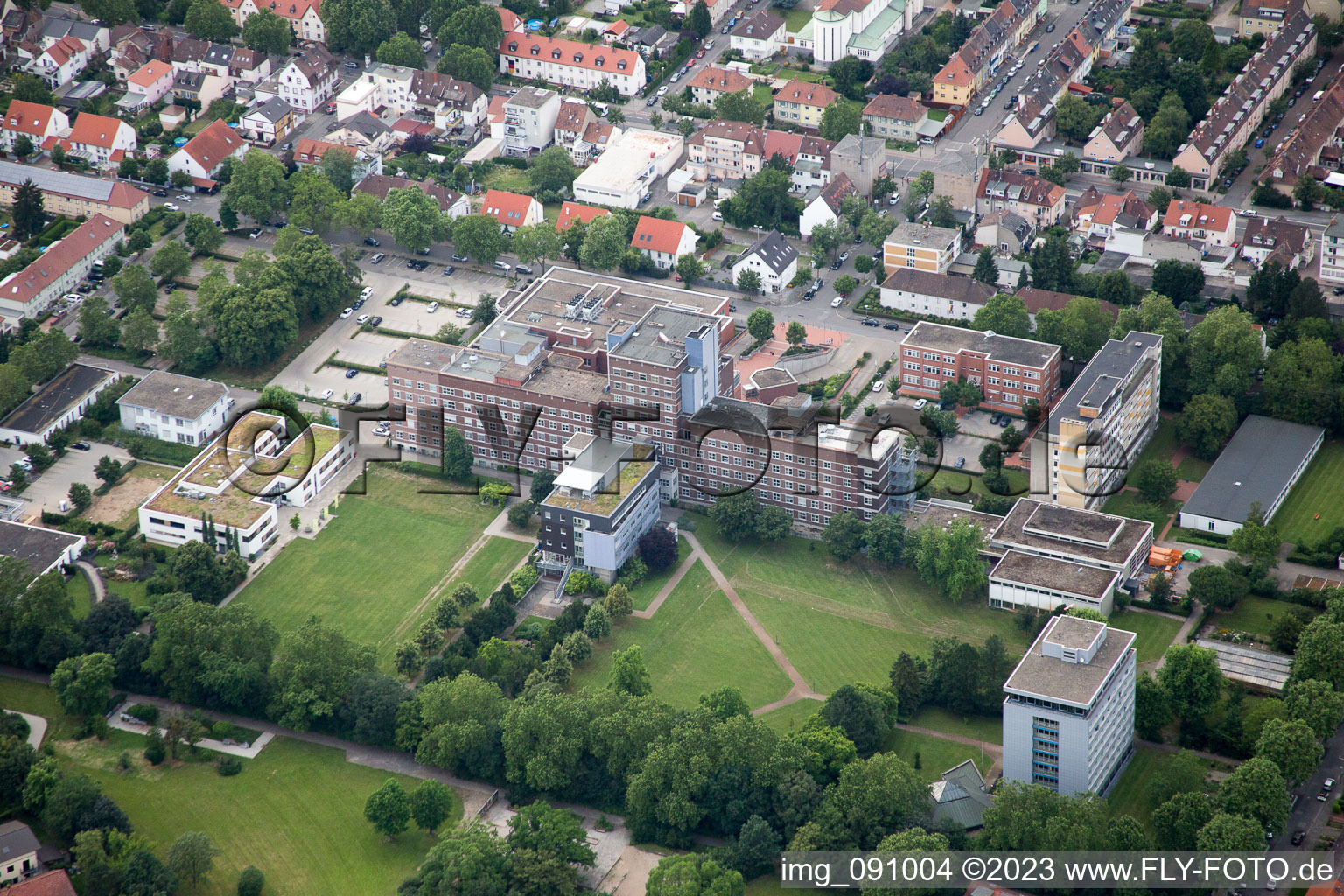 St. Mary's Hospital in the district Gartenstadt in Ludwigshafen am Rhein in the state Rhineland-Palatinate, Germany