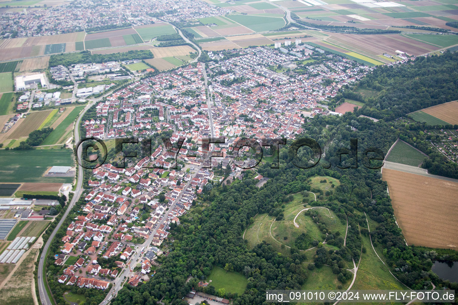 District Maudach in Ludwigshafen am Rhein in the state Rhineland-Palatinate, Germany