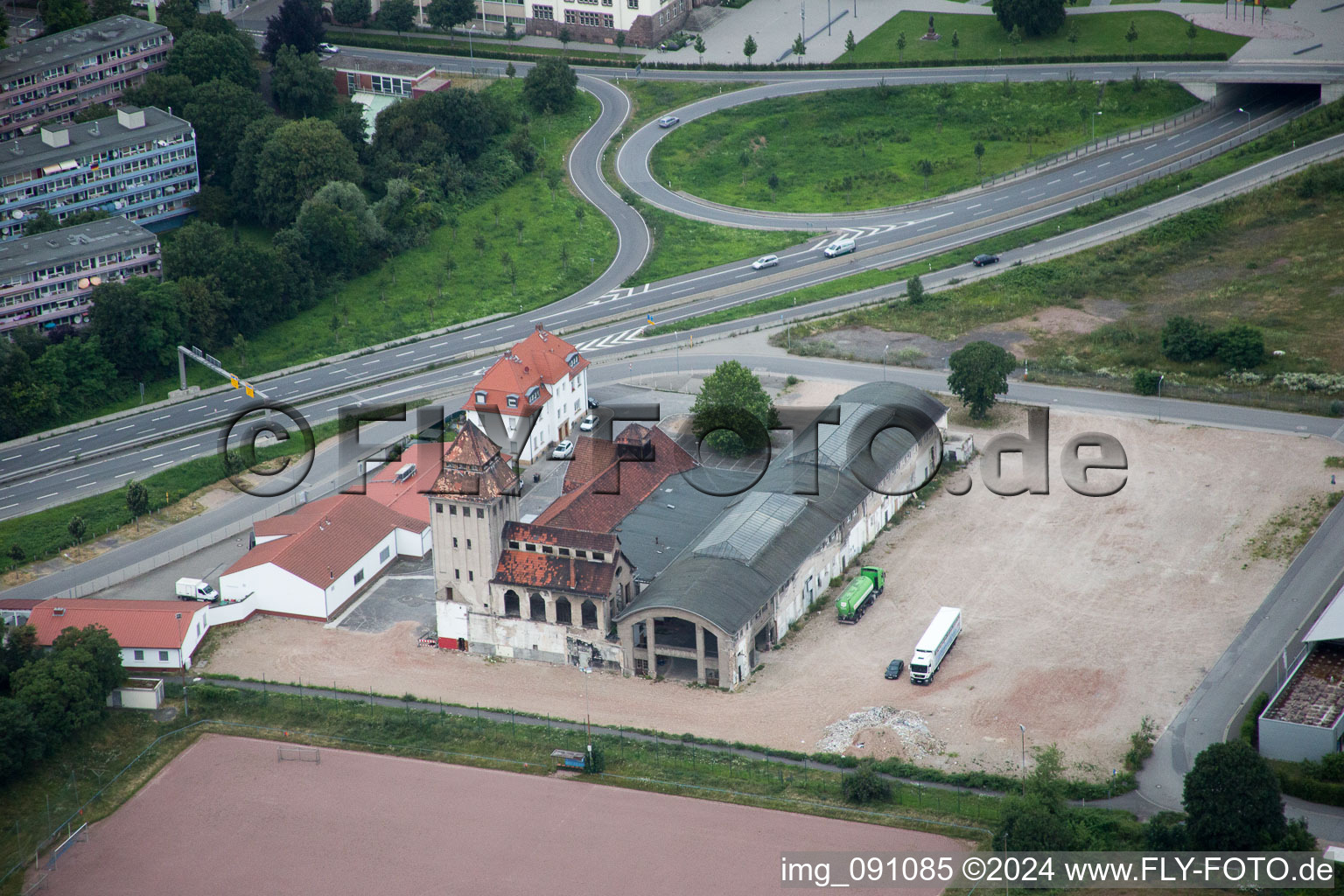 Drone image of Worms in the state Rhineland-Palatinate, Germany