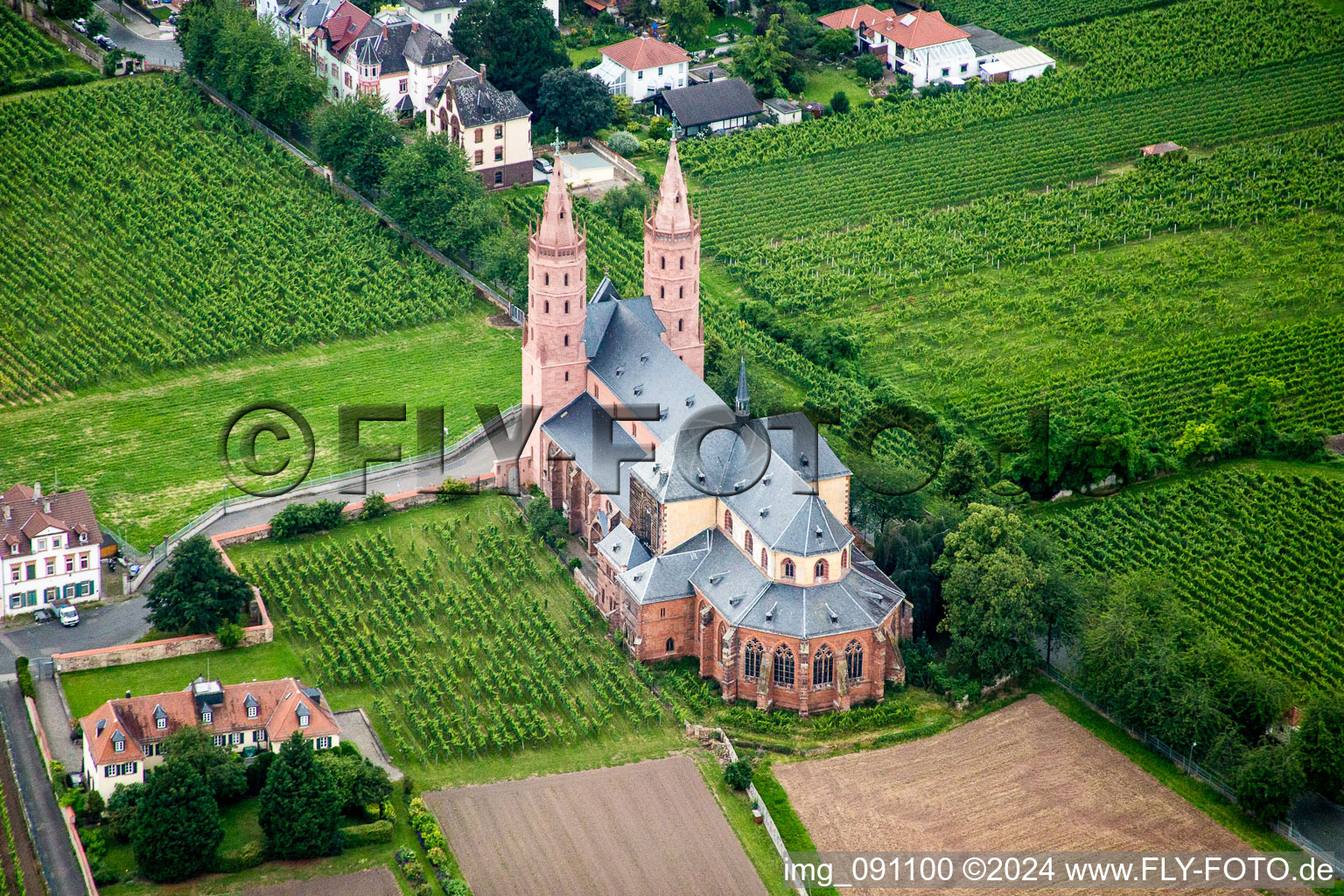 Complex of buildings of the monastery Liebfrauenstift in Worms in the state Rhineland-Palatinate