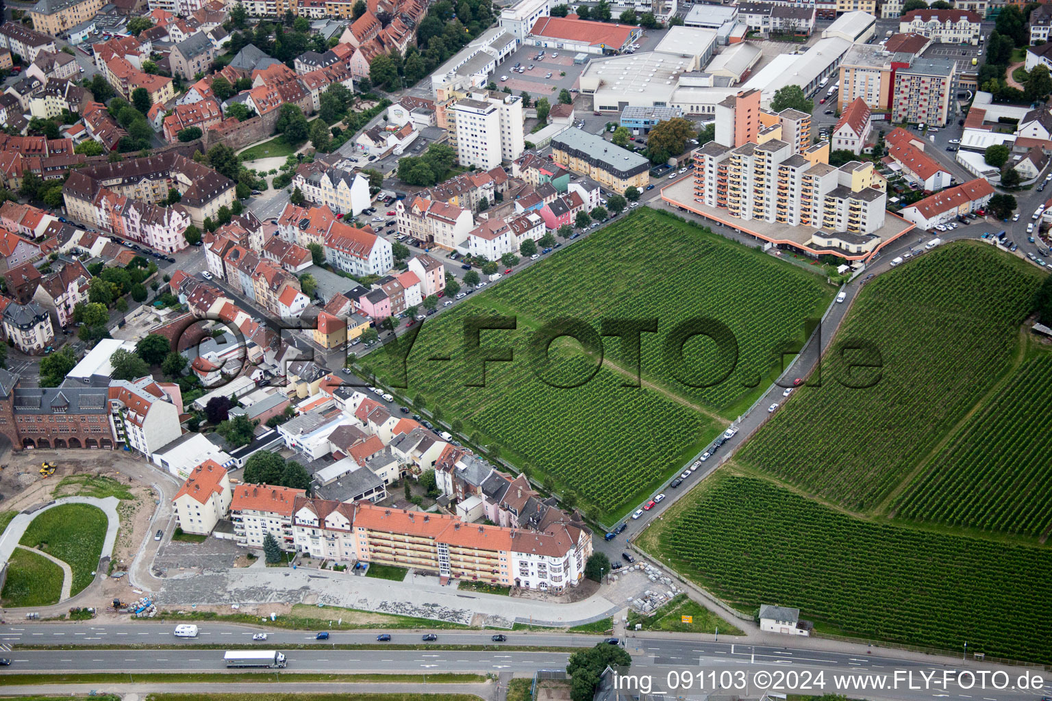 Oblique view of Worms in the state Rhineland-Palatinate, Germany