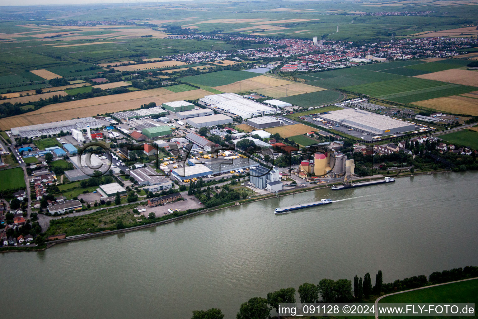 Rhein-Dürkheim, Industrial Area South in the district Rheindürkheim in Worms in the state Rhineland-Palatinate, Germany