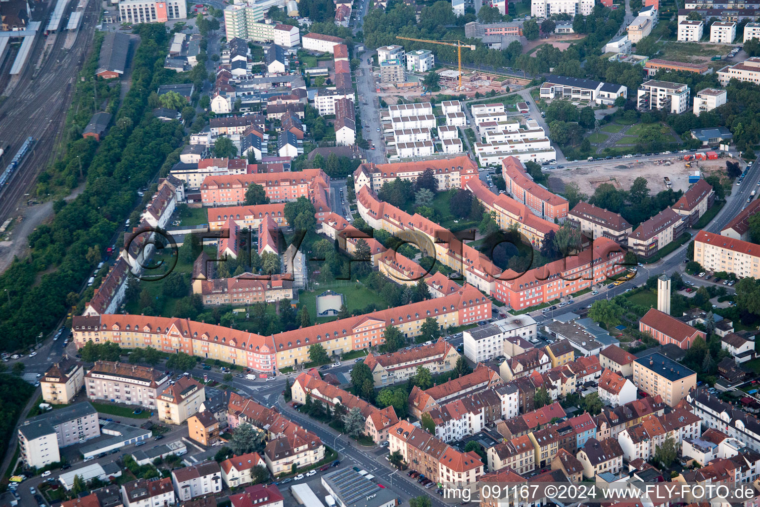 Liebenauer Field in Worms in the state Rhineland-Palatinate, Germany