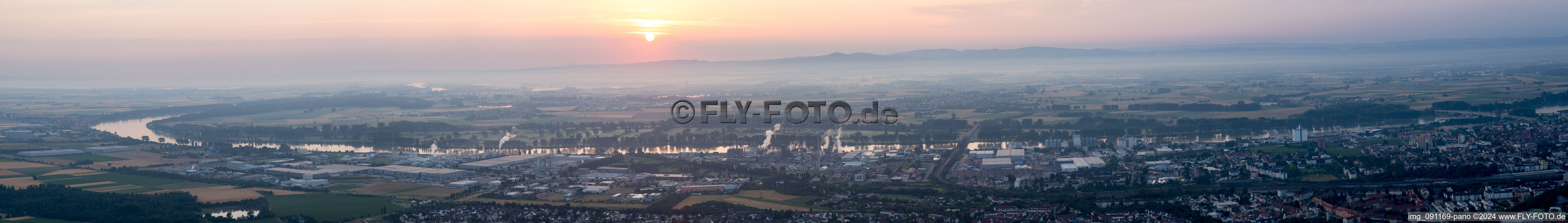 Panorama in Worms in the state Rhineland-Palatinate, Germany