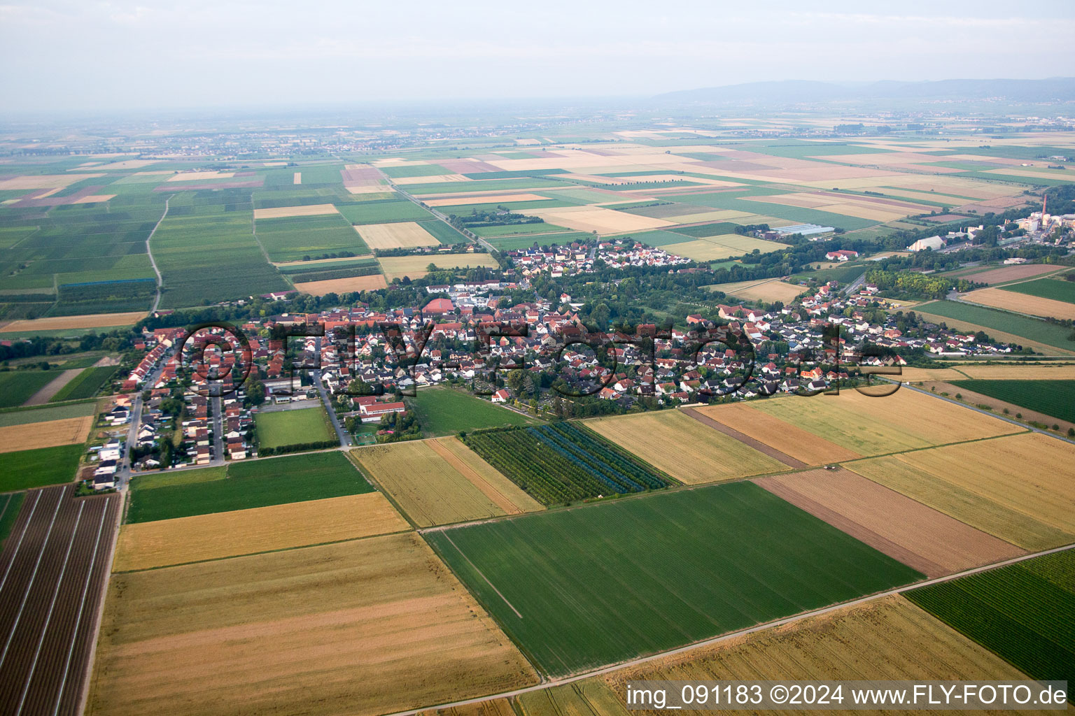 Offstein in the state Rhineland-Palatinate, Germany