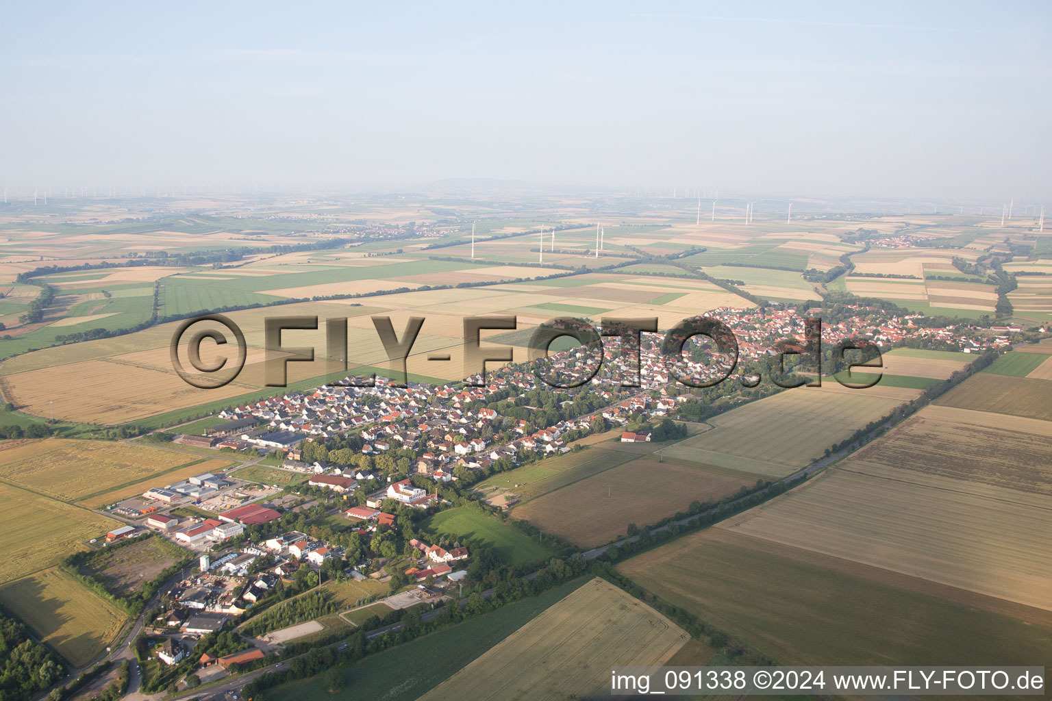 Undenheim in the state Rhineland-Palatinate, Germany out of the air