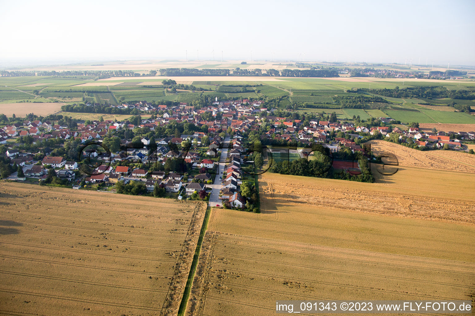 Dalheim in the state Rhineland-Palatinate, Germany out of the air