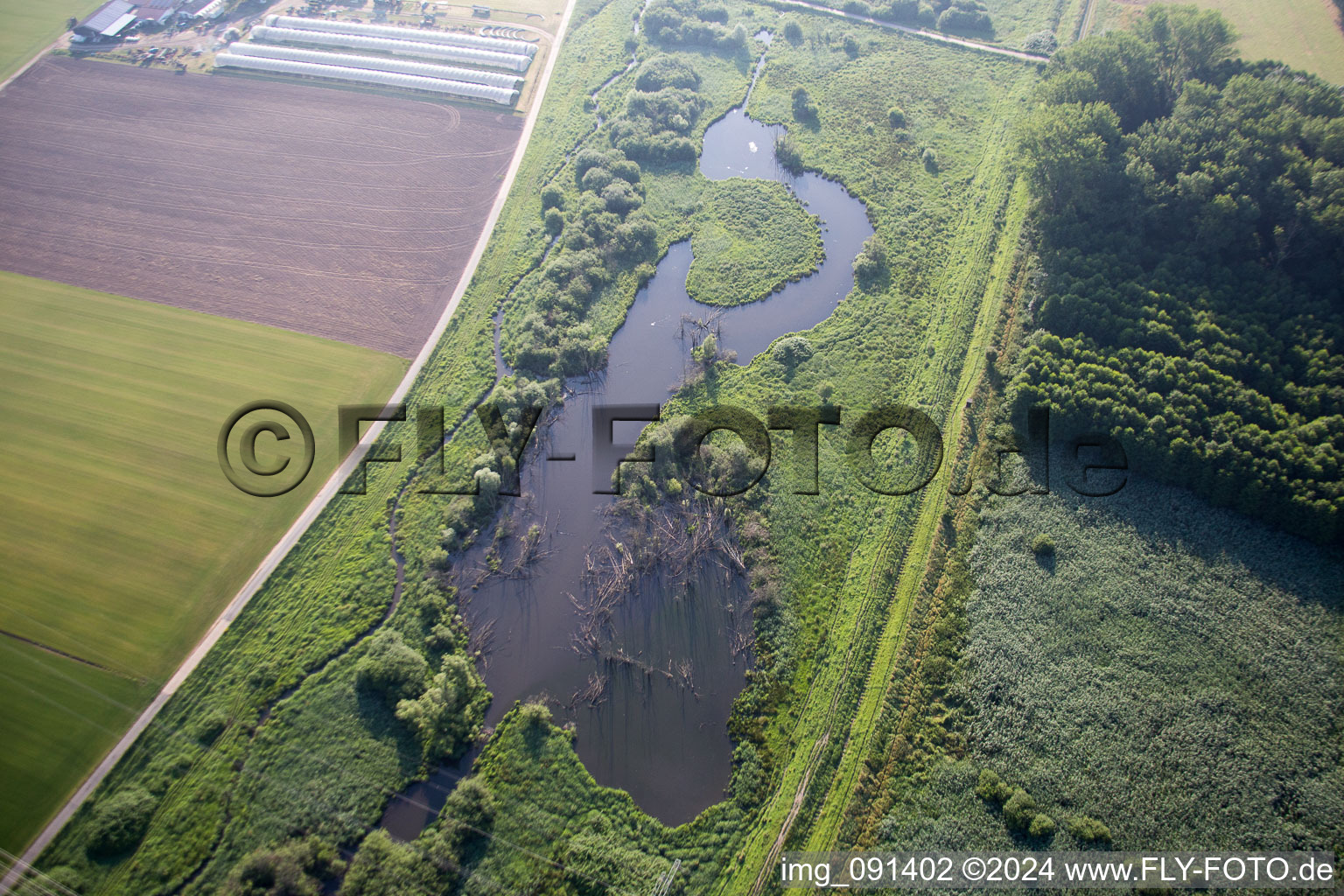 Alsbach-Hähnlein in the state Hesse, Germany out of the air