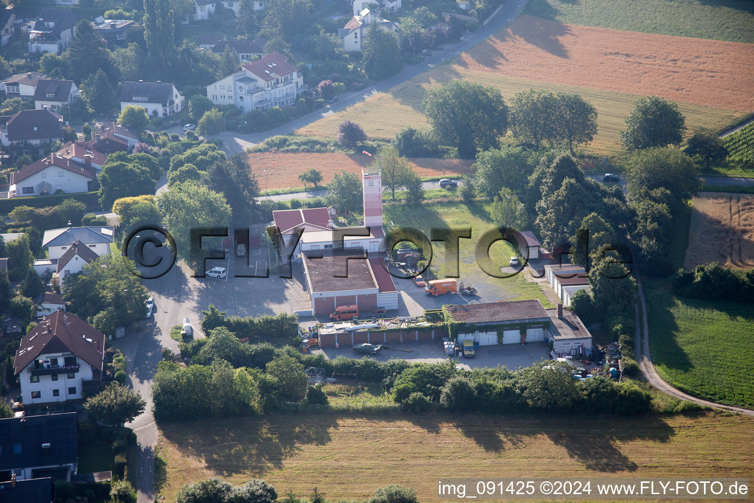 Alsbach-Hähnlein in the state Hesse, Germany from the drone perspective