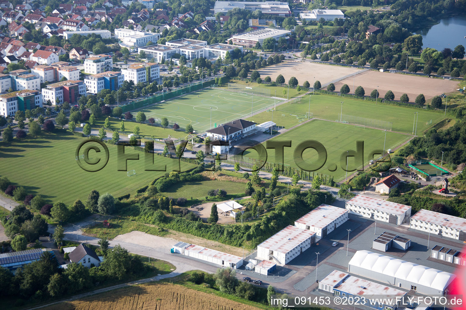 Bensheim in the state Hesse, Germany viewn from the air