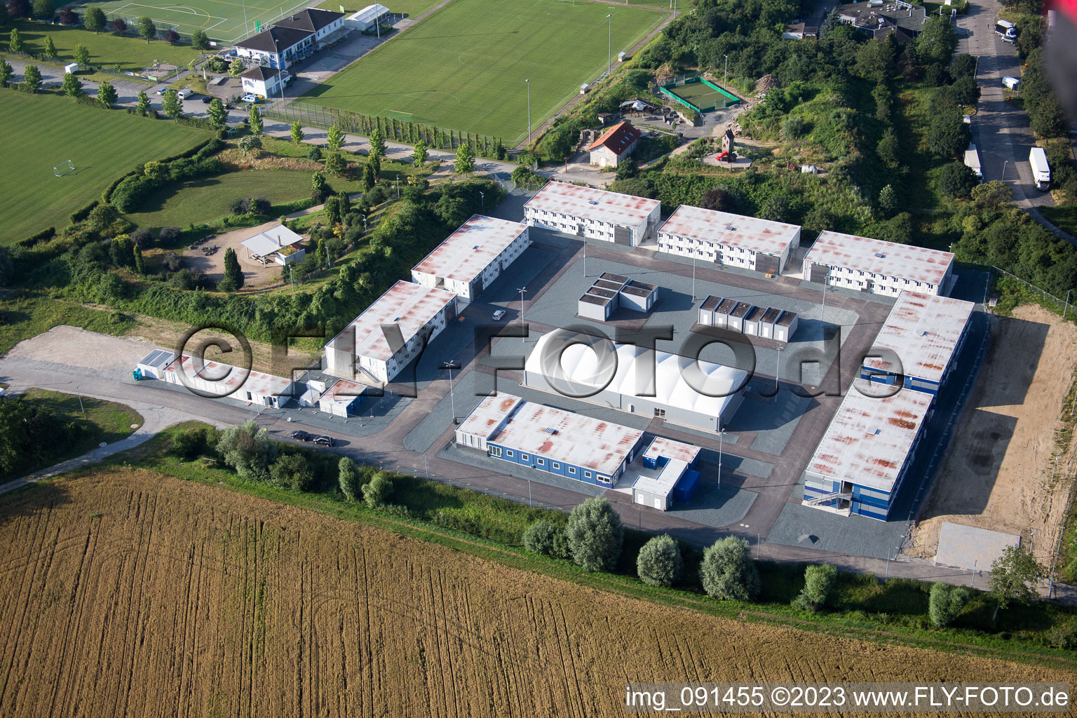 Drone recording of Bensheim in the state Hesse, Germany